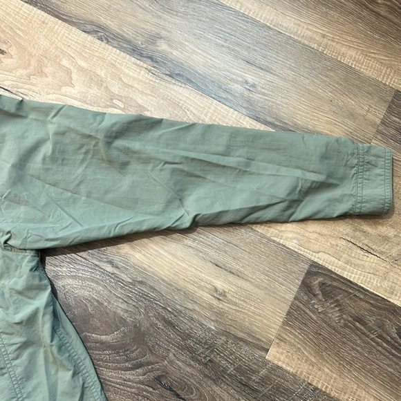 ExOfficio Shirt Mens Medium Green Long Sleeve Button Up Fishing Outdoor Pockets - Picture 4 of 15